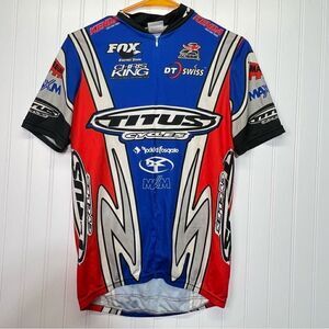 Titus 90s Titanium Bicycle Jersey med fox racing og logo